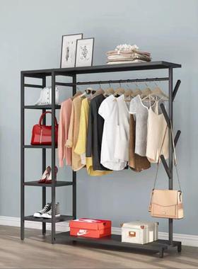 收纳简现代衣架置架室衣约帽架落AJY地简易挂衣服物架子大卧理石