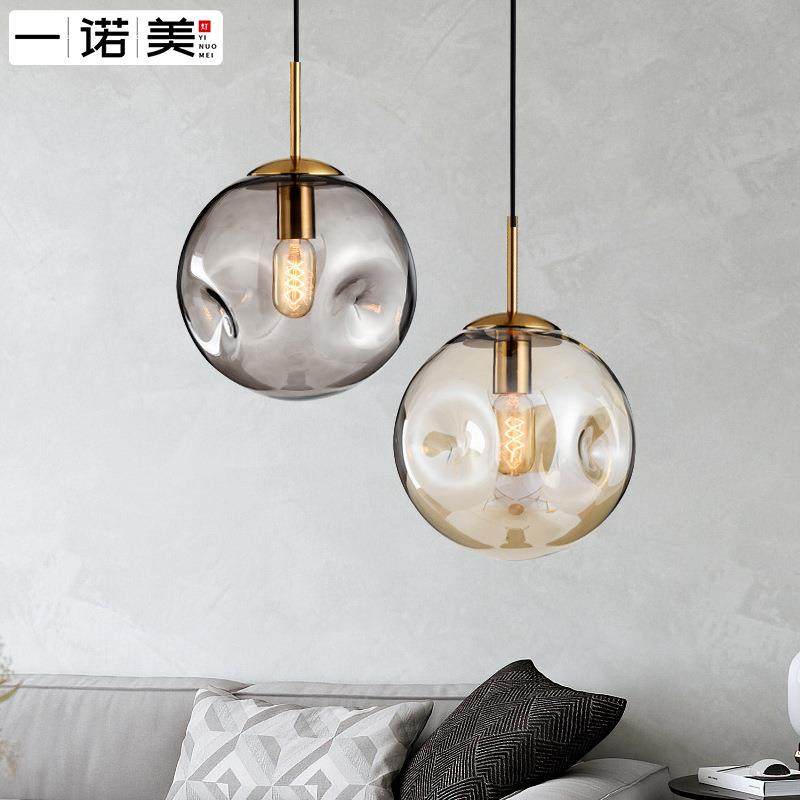 欧后现厅HY019代轻奢凹凸创玻璃球吊灯北意艺术餐厅客卧室灯饰,家装灯饰光源,智能吊灯,淘宝优惠券,粉丝福利购,淘宝优惠卷