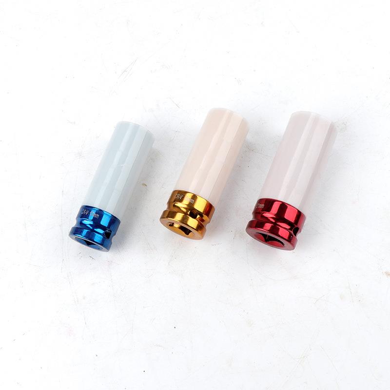 套色3pc彩色筒轮保护套筒彩汽动58套筒17/胎19mm21mm1/2