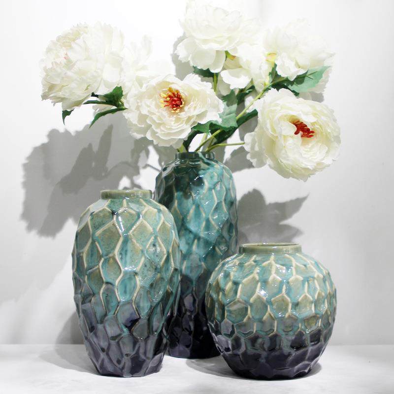 新式创别意创意变陶瓷花窑瓶样板房酒店柜台软HVM装饰品墅台面中,橡塑材料及制品,工业陶瓷,淘宝优惠券,粉丝福利购,淘宝优惠卷