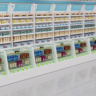 药店货展示架柜西药柜玻璃前诊台柜药展示柜46所药房药架架子商用