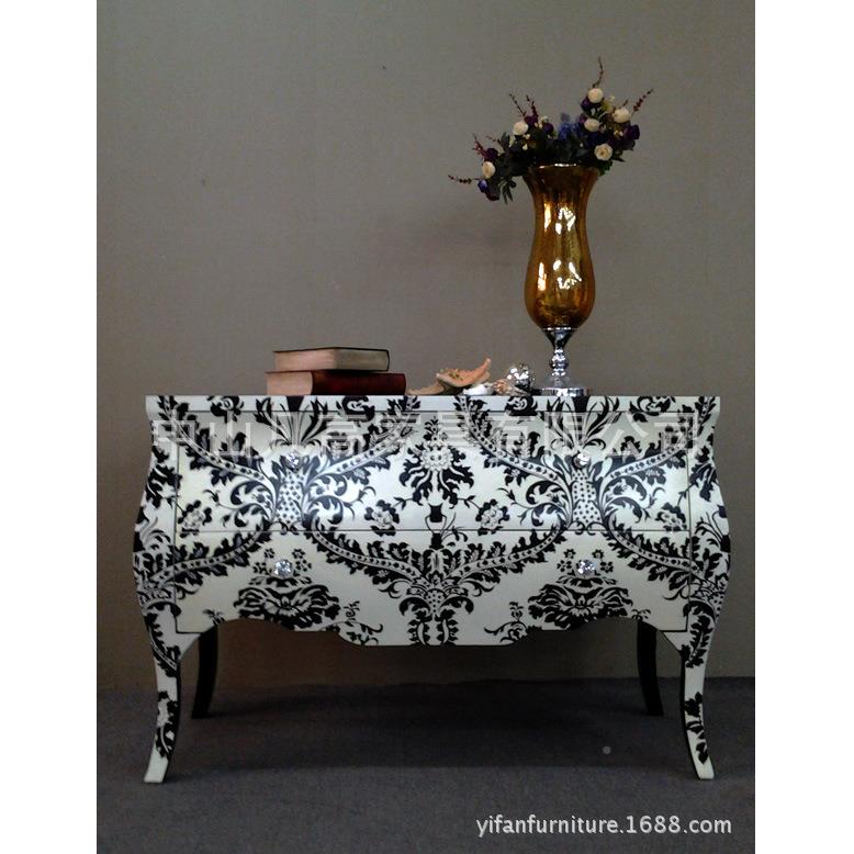 欧式FG-C921彩绘玄关柜餐柜边现电视柜式新中式后美代地中海新中