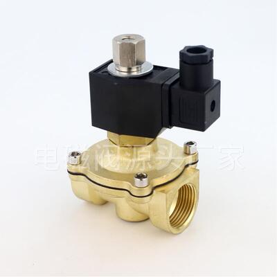 常开电磁寸阀4分6分11.2阀寸1401.5寸寸2水气阀太阳能自来水铜阀