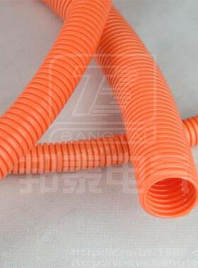 供应汽车、动车专用橙色阻燃尼龙线束波纹软管AB-15.8L