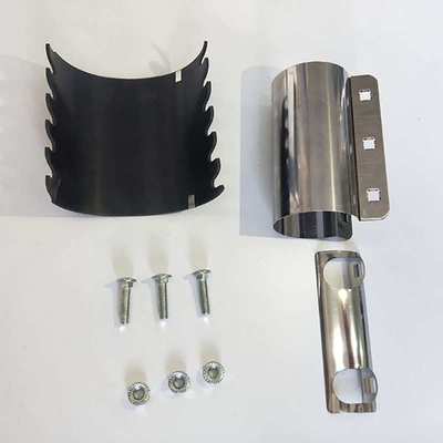 不锈钢圆形管道连接器 中央供料管道系统管卡 固定抱箍接管夹