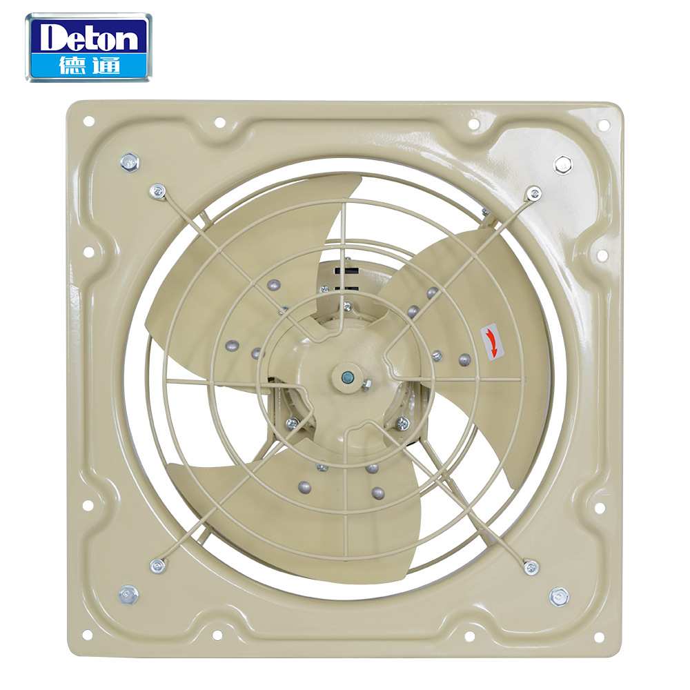 Deton德通排气扇豪华方排工业换气扇16寸厨房抽排通风机LAD40-4