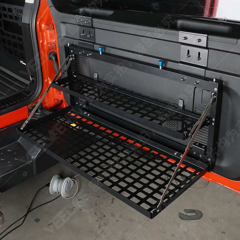 坦克300尾门置物架折叠式内饰后备箱储物架餐桌板拓展架越野配件