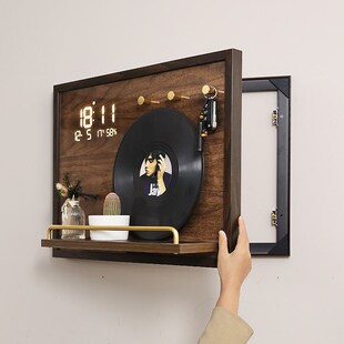 2025新款 饰画带钟表立体可置物遮挡画配电箱总开关盒挂画 电表箱装