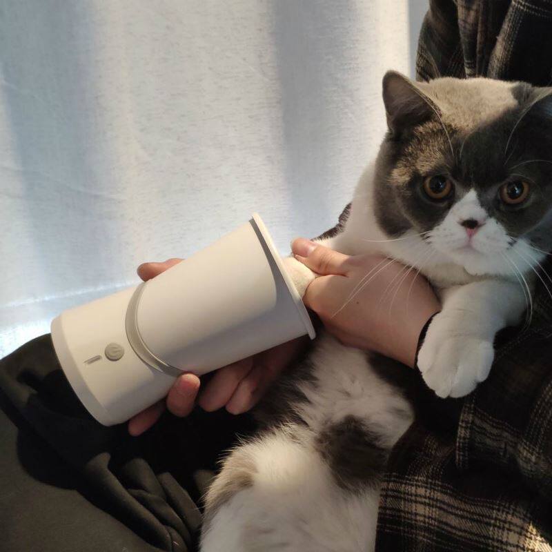 耐用狗狗宠物自动洗脚器猫清洁擦法E斗。拉布拉多金毛贵宾犬宠物