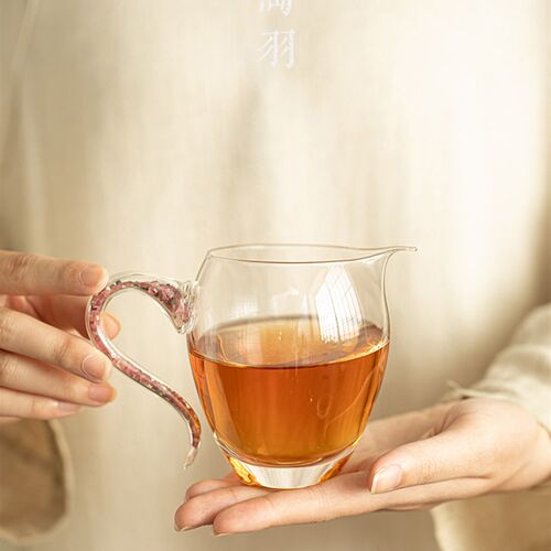 若水粉碧玻璃公平l杯加厚耐热透明泡茶茶海茶分割器男杯功夫茶具