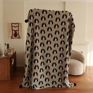 花时间生活秋冬羊卷妮毛毯高级感单人披肩毯子办公室午睡沙发盖毯