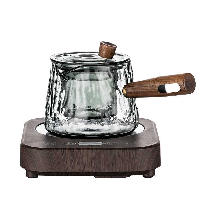 侧把玻璃茶壶耐高温加厚家用电陶炉煮茶壶耐热过滤泡茶器茶具套装