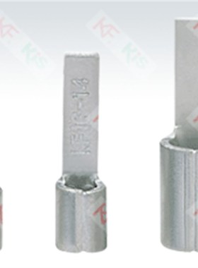 KF DBN1.25-10冷压片形裸端头插片接线端子0.5-16mm2加厚国标紫铜