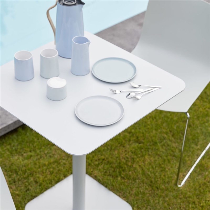 奶茶店岩板桌椅白色家用网红小方桌咖啡厅阳台户外洽谈甜品店桌子