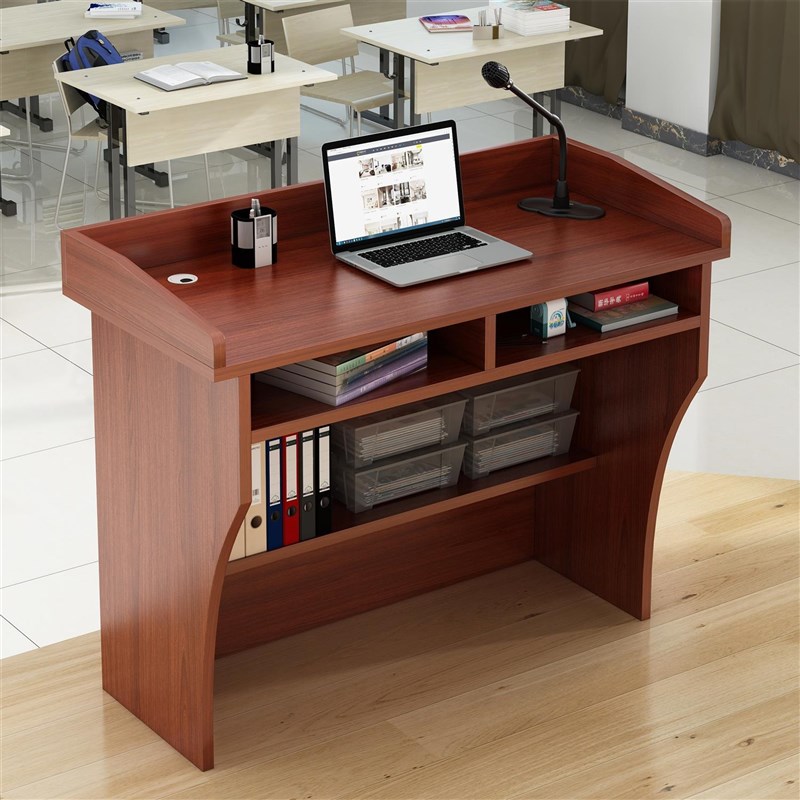 讲台桌教室讲桌教师演讲台小讲台老师培训讲课桌学校会议室发言台