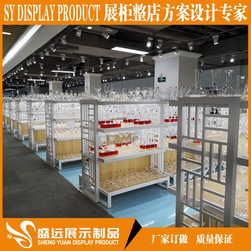 厂家定制酒店用品货架 餐s具锅碗水杯展示柜 盘子陶瓷餐具多层展