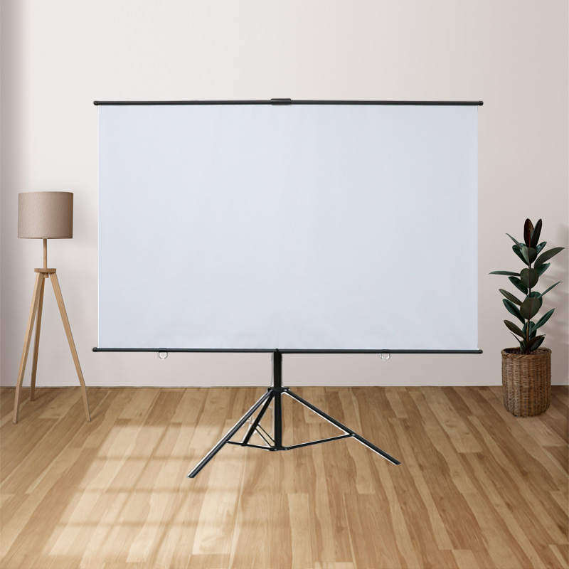 抗光高清投影幕布支架式简易幕布白玻纤幕布白珊灰删金属抗光幕布
