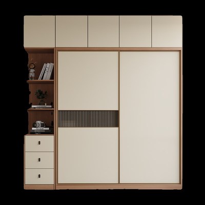 推拉门衣柜家用卧室现代简约衣橱趟门主卧室衣柜家用大小户型衣橱