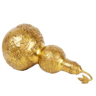 富杨铜记花开贵铜葫四芦摆件季平福安禄花开富贵寿葫芦铜葫芦摆件