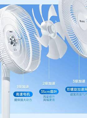 格3.力7电风扇FD-515h家头用七叶FD-3515h台地两用卧室宿舍立式可