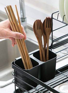 通简用型层厨房碗筷收碗E9+xfdYO架单带沥水槽易碟纳子