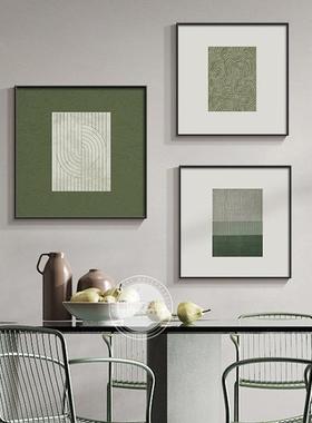 厅装饰画轻MJ-16653奢级感绿色餐发桌客厅高沙背景墙壁卧室2025餐