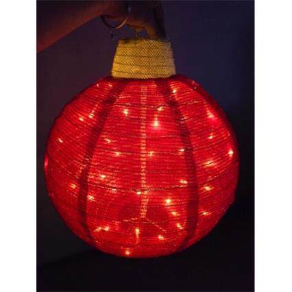 ali-9772圣诞短葱圣色诞圆形笼带电，灯布三圣诞球