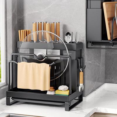 厨房刀架物架HLP20置52新款筷收子筒放菜刀刀具菜板一体纳壁挂式