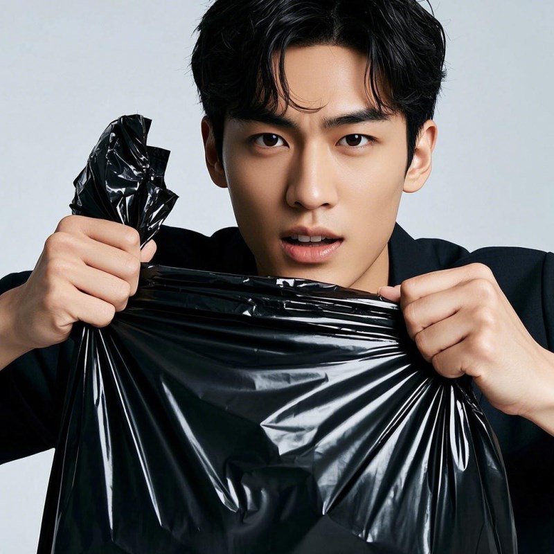 办公室专用垃圾袋加厚7升8升9升10L11升L圆形垃圾桶用黑色平口中