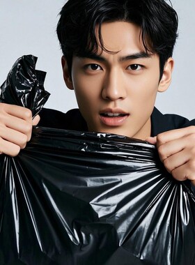 办公室专用垃圾袋加厚7升8升9升10L11升L圆形垃圾桶用黑色平口中