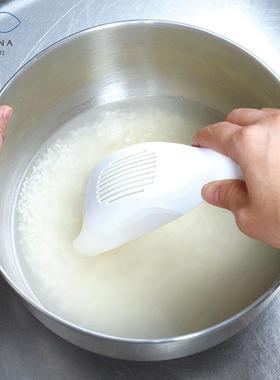 Mrna淘米铲洗米神器多功能淘用多a功能洗米铲不伤手90004米家勺沥