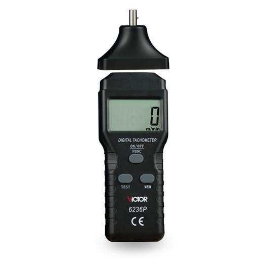 胜利接触式转速表 VC6236P测速表 测速仪 转数表 接触线速表