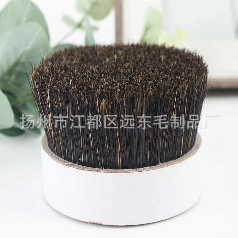 厂商供应 44~60分原黑色猪鬃毛60mm 动物毛鬃及刷子用毛