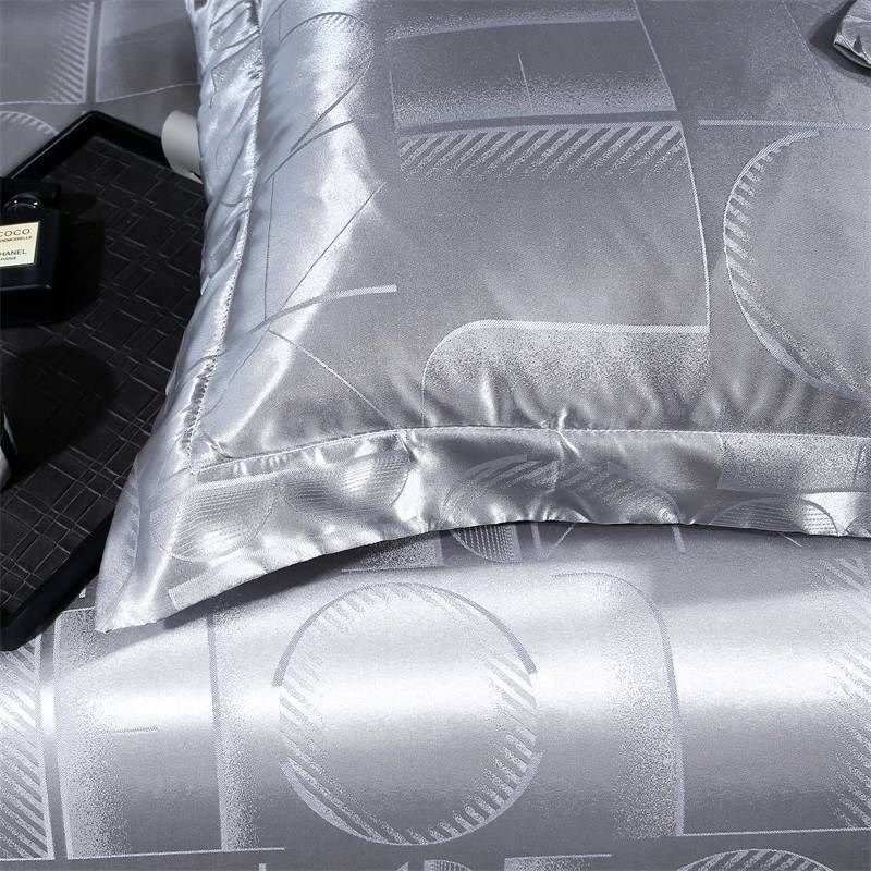 欧式轻奢贡缎提花四件套礼品床上用品单双人床单被套