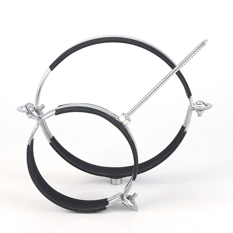 PPR管卡水管固定夹橡皮吊卡20/25/32/40/63/75镀锌铁管卡胶皮管卡