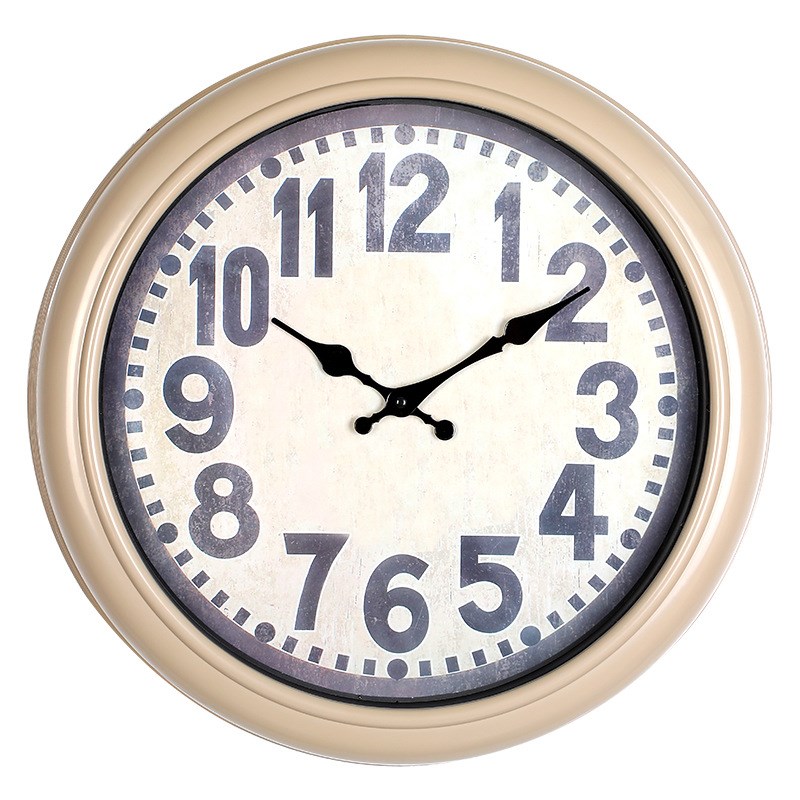 欧式挂钟卧室客厅圆形塑料挂钟客厅时尚钟表客厅简约时钟挂墙家用