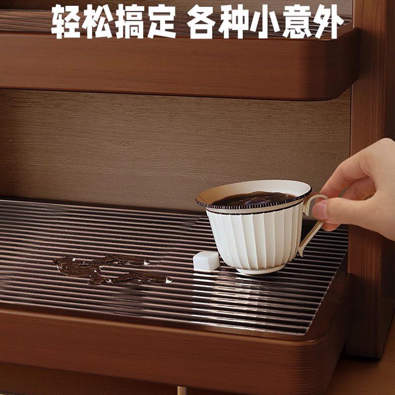 实木杯架黑胡桃台面杯子置物架茶杯咖啡杯水杯架子桌面置物架