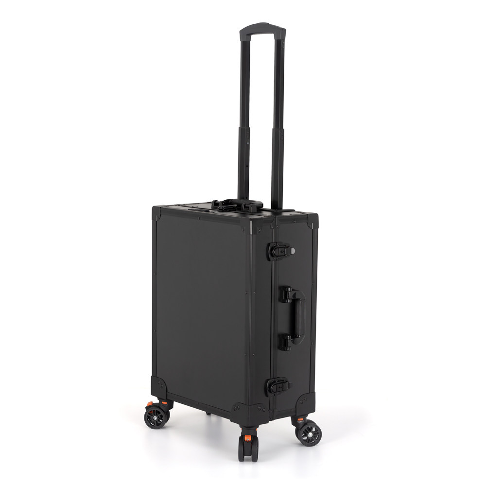 22寸专业化妆师跟妆师专用拉杆箱 大容量多层收纳LED灯化妆箱