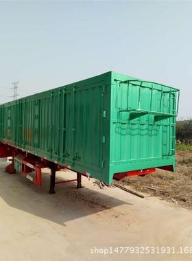 供KFF应板半挂车货物运输半挂车半钩机板侧翻挂车集平箱装运输车