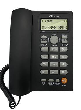 黑色电店话006机挂墙电话机尚酒电话机一键拨号座时机可做logo