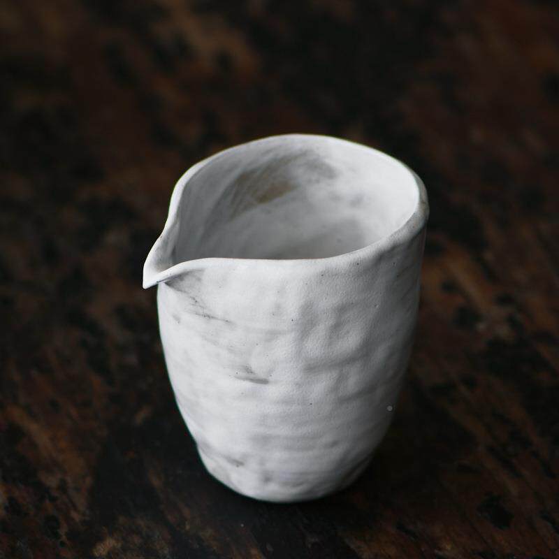 粉引粗陶杯公道功夫茶套具装分杯茶器均手WPE作陶瓷禅意公杯茶海