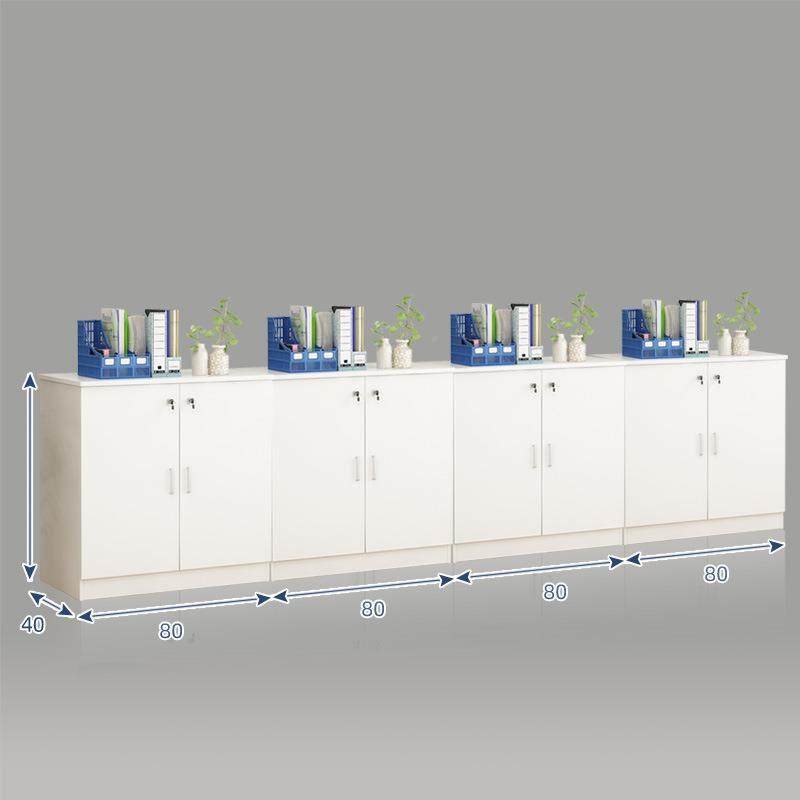 办公室文件柜打矮柜储物柜档桌案边柜办公子柜W808木质印机收纳组