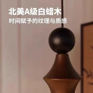 法式 中古风客风厅蚕丝吊灯复古卧室原木餐厅级感房间书高房灯669