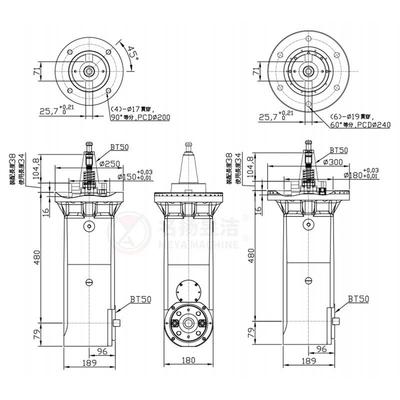 现供应KSRZJ-货A7090°铣头重型龙门铣床加附工件角度头镗镗铣头