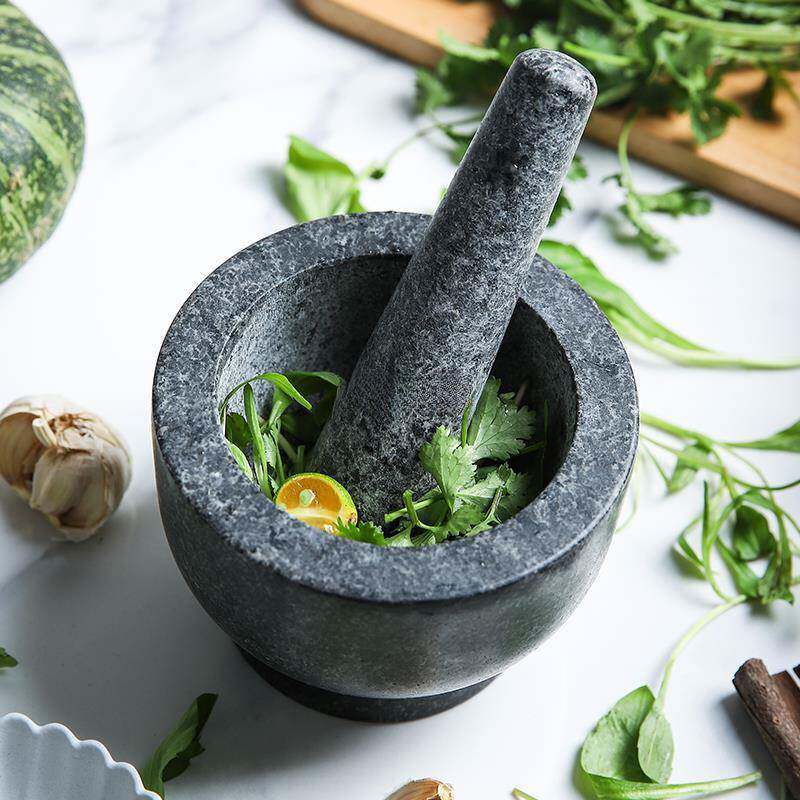 老式花岗蒜臼子家手动捣蒜泥捣器岩石臼用研磨钵擂钵砸IJ959584蒜