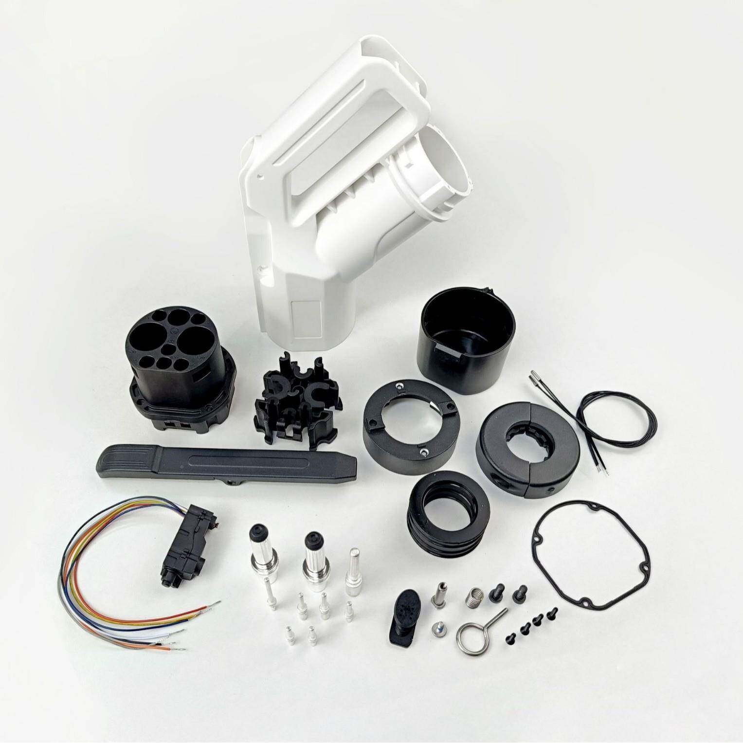 乔充新能5源国标直流枪25kw9头孔直0流充电桩维修跟换流通直用枪