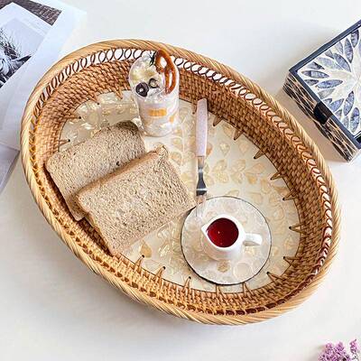 托美式轻奢藤贝壳创编意金色收纳啡家用客BK_62厅会所蛋糕咖餐厅