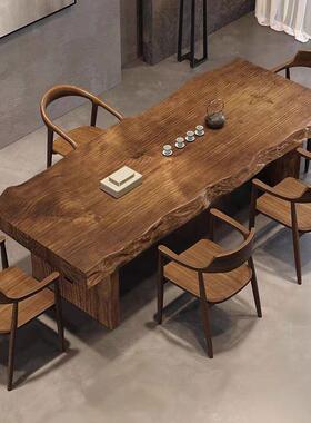 新中式实木VYP桌办公室泡会接待茶台全套客组合客厅大茶板功夫茶