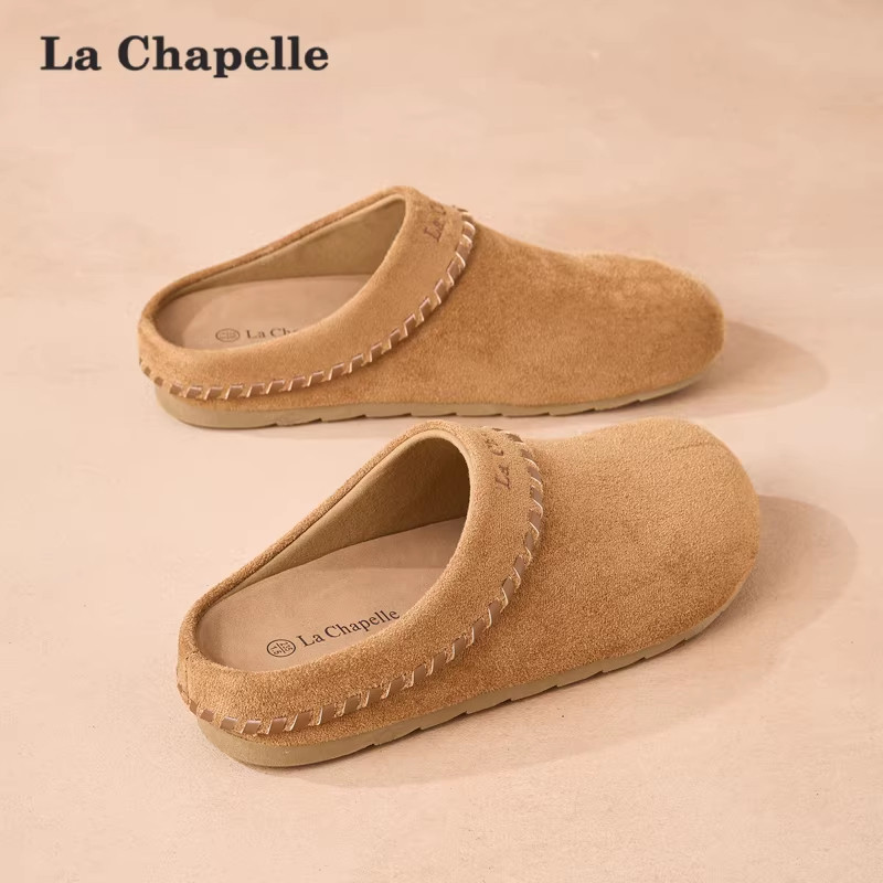 拉夏贝尔半拖勃肯鞋女2026春季新款包头平底拖鞋软底舒适博肯单鞋,女鞋,勃肯鞋/软木鞋,淘宝优惠券,粉丝福利购,淘宝优惠卷