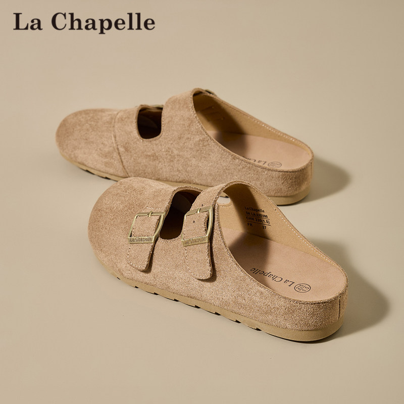 拉夏贝尔半拖勃肯鞋女2026春季新款百搭休闲平底一脚蹬玛丽珍拖鞋,女鞋,勃肯鞋/软木鞋,淘宝优惠券,粉丝福利购,淘宝优惠卷